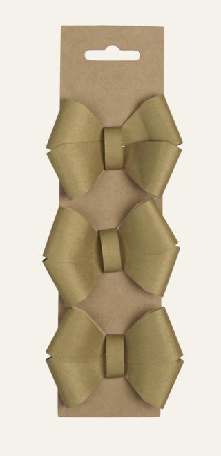 Paper bow presentdekoration guld