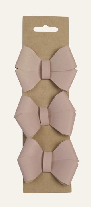 Paper bow presentdekoration rosa