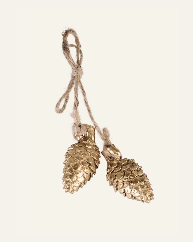 Presentdekoration guld - 2,2x4x2,2 cm guld - 1