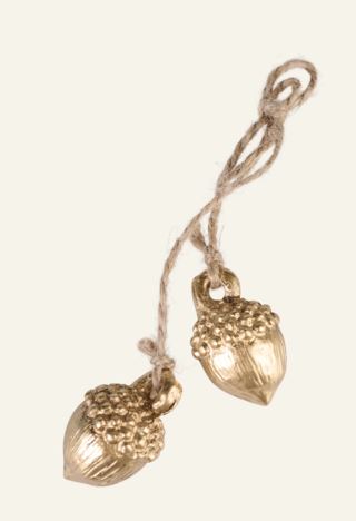 Acorn presentdekoration guld