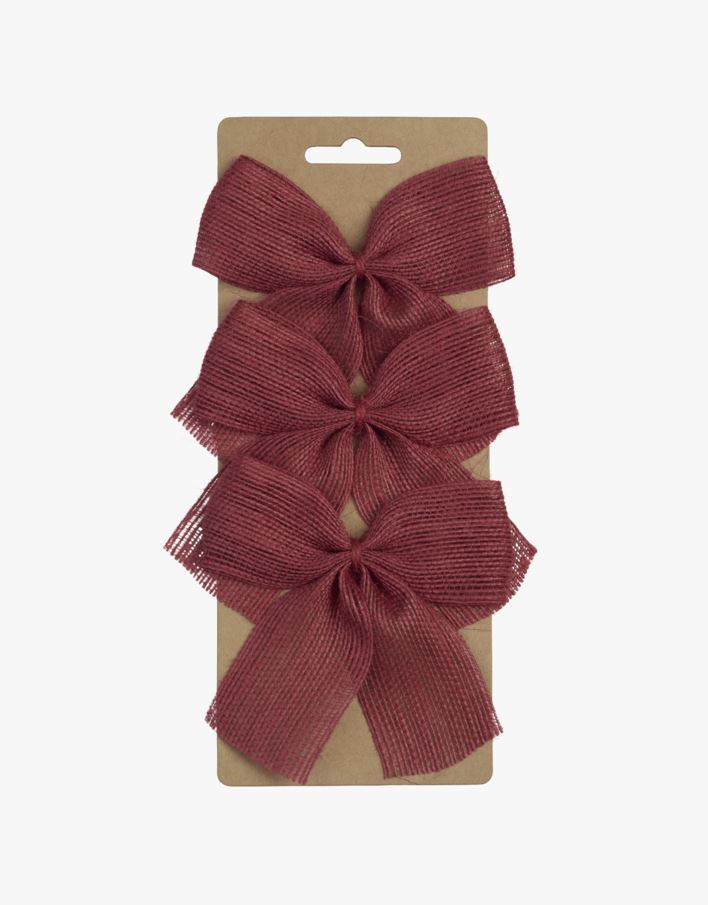 Presentdekoration röd - 11x10x1,5 cm röd - 1