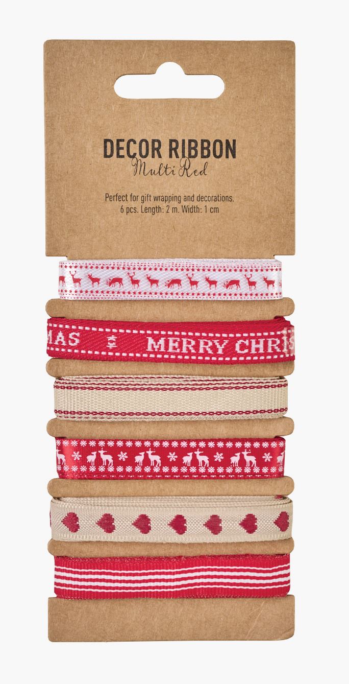 Band multi/röd - 6x2 cm multi/röd - 1