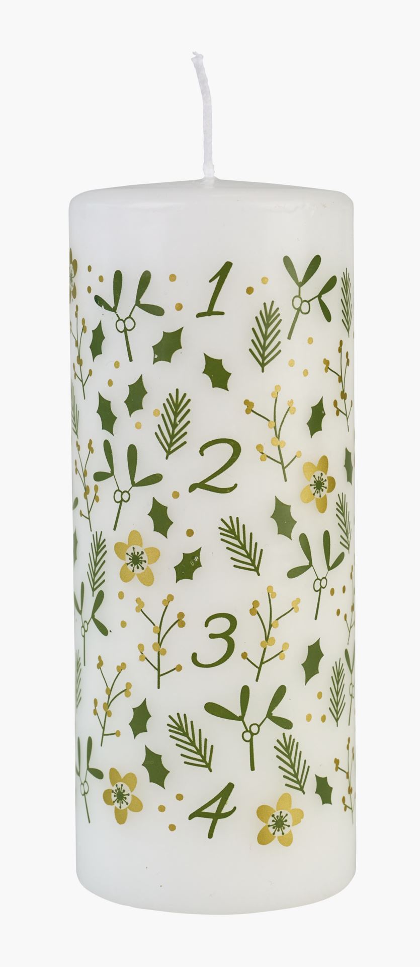 Adventsljus multi/grön - 15 cm ø6,8 multi/grön - 1