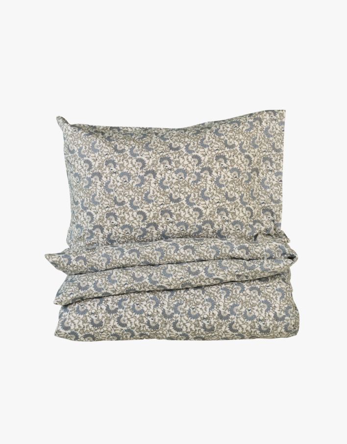 Påslakanset i flanell multi/blå - 150x210 cm multi/blå - 1