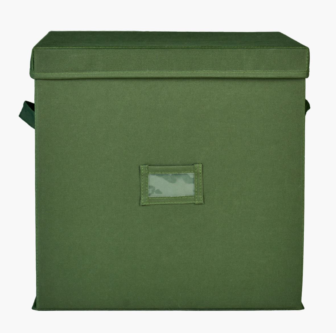 Förvaringslåda mörkgrön - 36x36 cm mörkgrön - 1