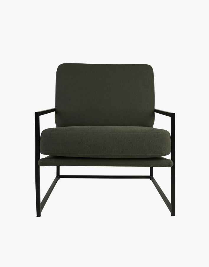 Fåtölj olivgrön - 66x86x78 cm olivgrön - 1