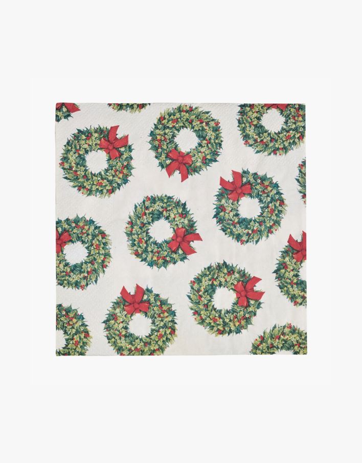 Pappersservetter multi/grön - 33x33 cm multi/grön - 1