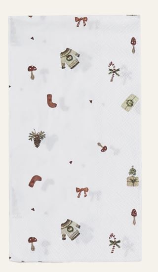 Christmas symbols köksservetter multi