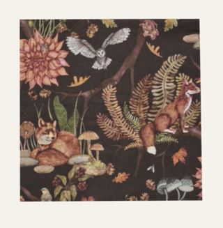 NW Foxy middagsservetter multi/brun