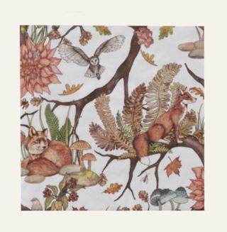 NW Foxy middagsservetter multi/vit