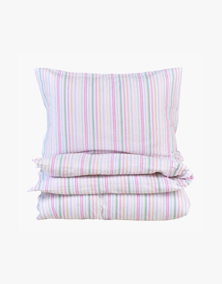 Påslakanset i garnfärgad bäckebölja multi - 150x210 cm multi - 1