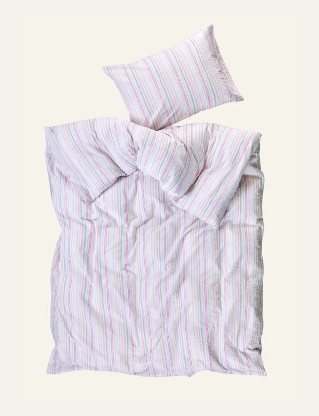 Påslakanset i garnfärgad bäckebölja multi - 3