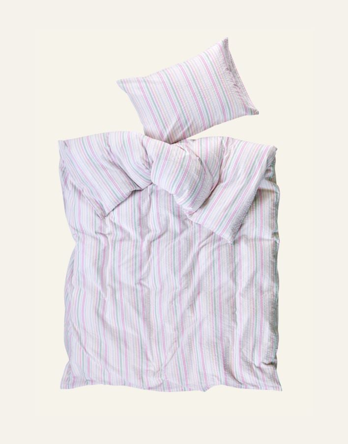 Påslakanset i garnfärgad bäckebölja multi - 3