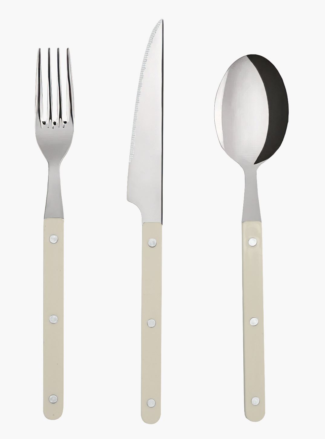 Bestick i 3 delar vit - 3 stk vit - 1