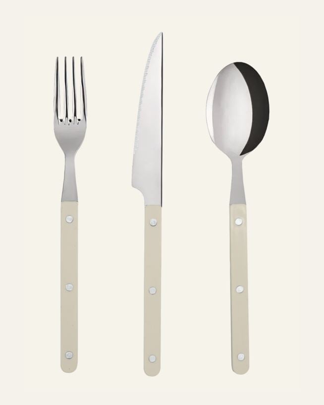 Bestick i 3 delar vit - 3 stk vit - 1