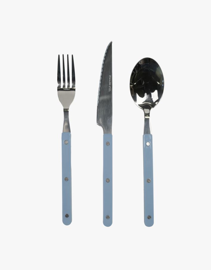 Bestick i 3 delar blå - 3 stk blå - 1