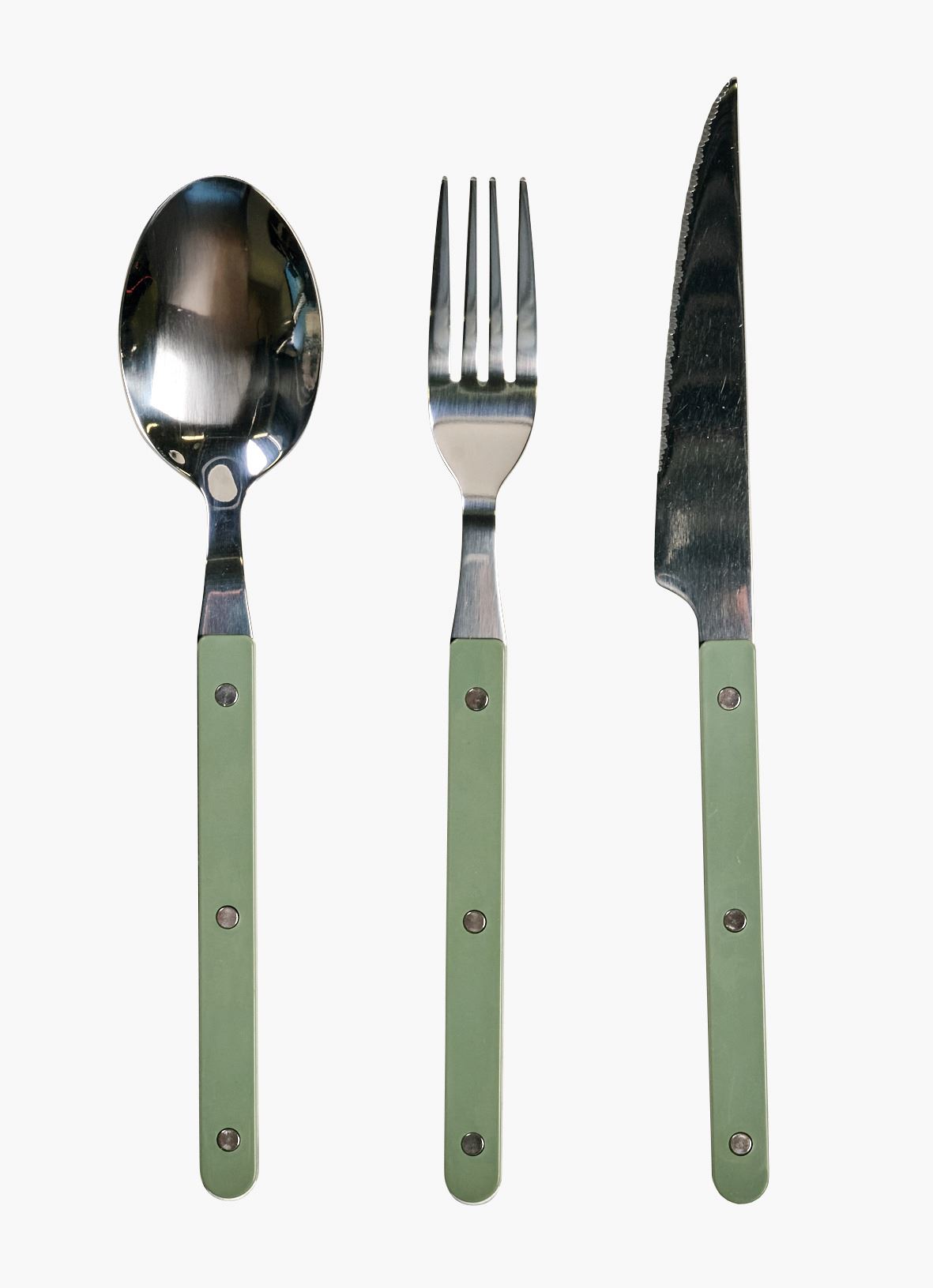 Bestick i 3 delar ljusgrön - 3 stk ljusgrön - 1