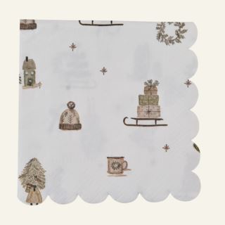 Christmas feeling pappersservetter grön