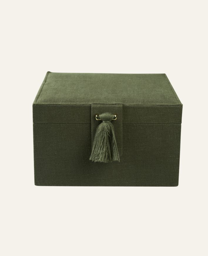 Smyckeskrin olivgrön - 20x20 cm olivgrön - 1