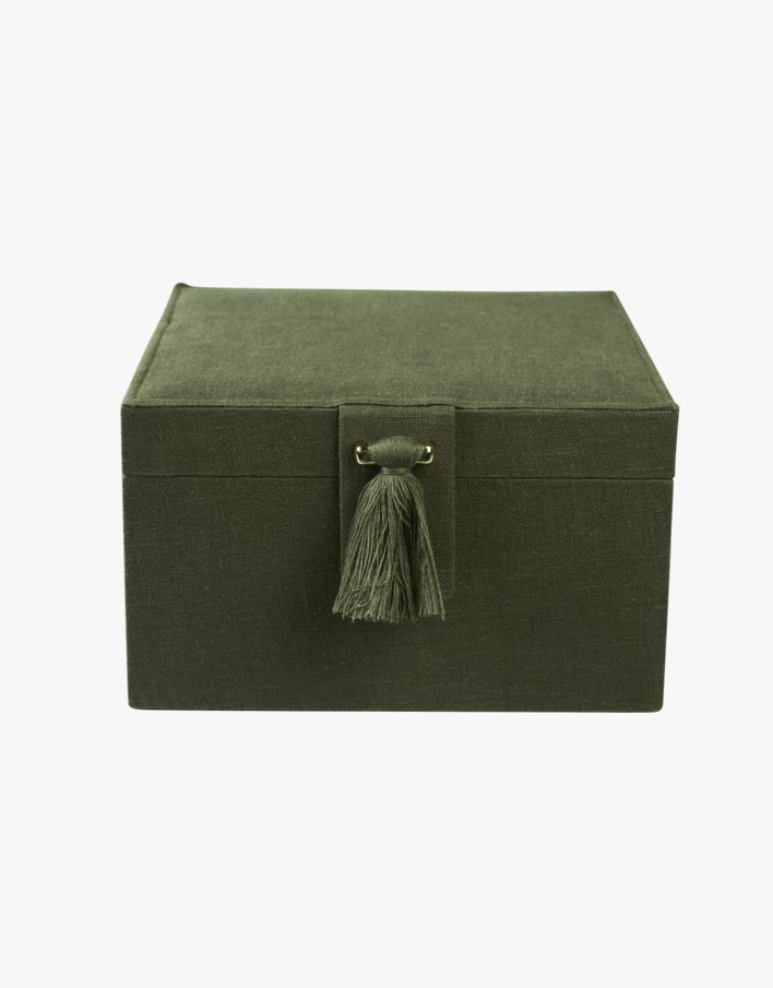 Smyckeskrin olivgrön - 20x20 cm olivgrön - 1