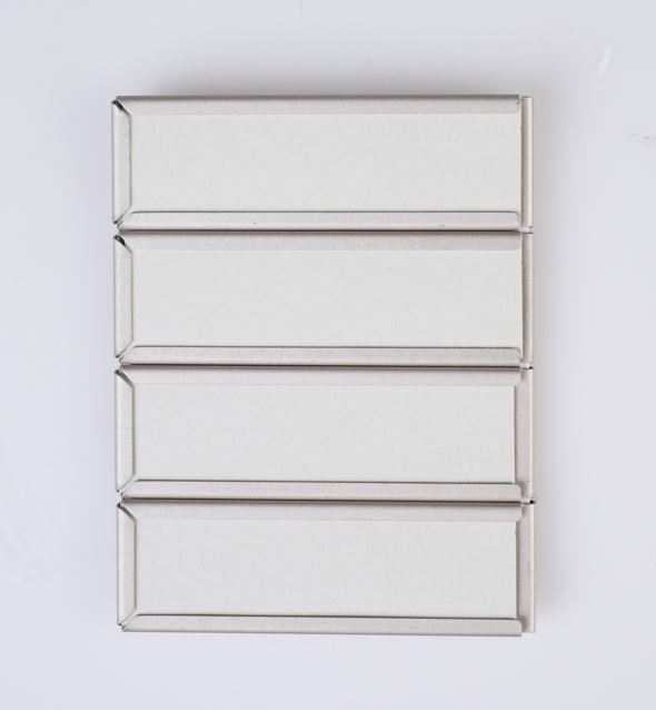 Label holder horizontal stål - 2