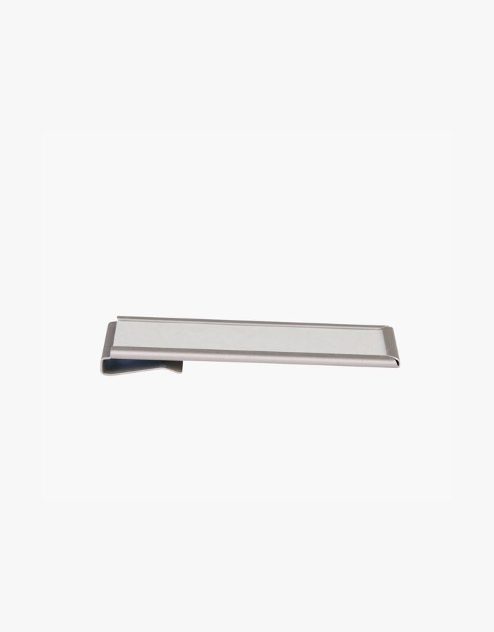 Label holder horizontal stål - 14 cm stål - 1