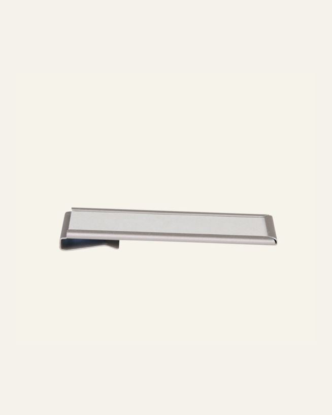 Label holder horizontal stål - 14 cm stål - 1