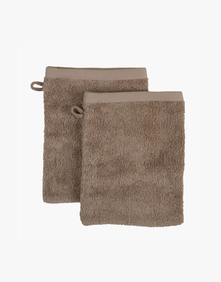 Tvättlapp 2 st beige - 16x21 cm beige - 1