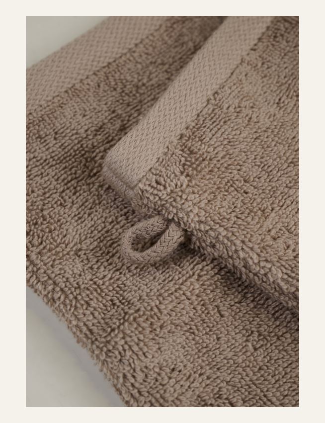 Tvättlapp 2 st beige - 2