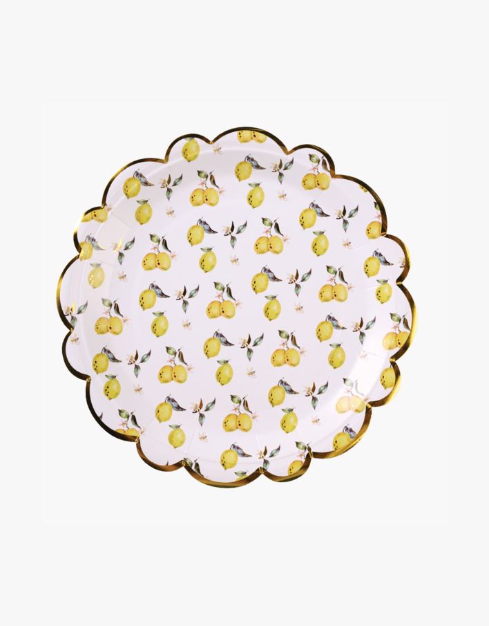 Papperstallrik 8pk multi/gul - ø22,5 cm multi/gul - 1