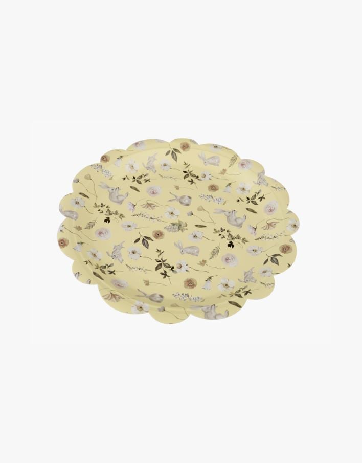 Papperstallrik 8pk multi/gul - ø22,5 cm multi/gul - 1