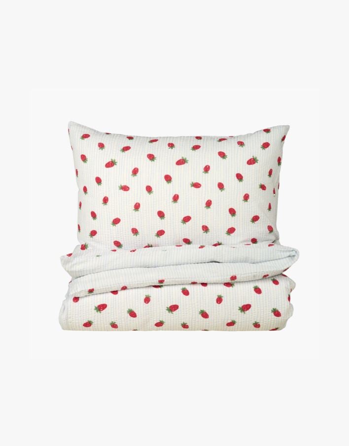 Påslakanset i bäckebölja ljusblå - 150x210 cm ljusblå - 1