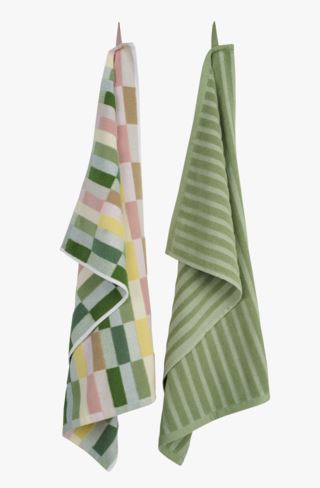 Elma kökshandduk grön