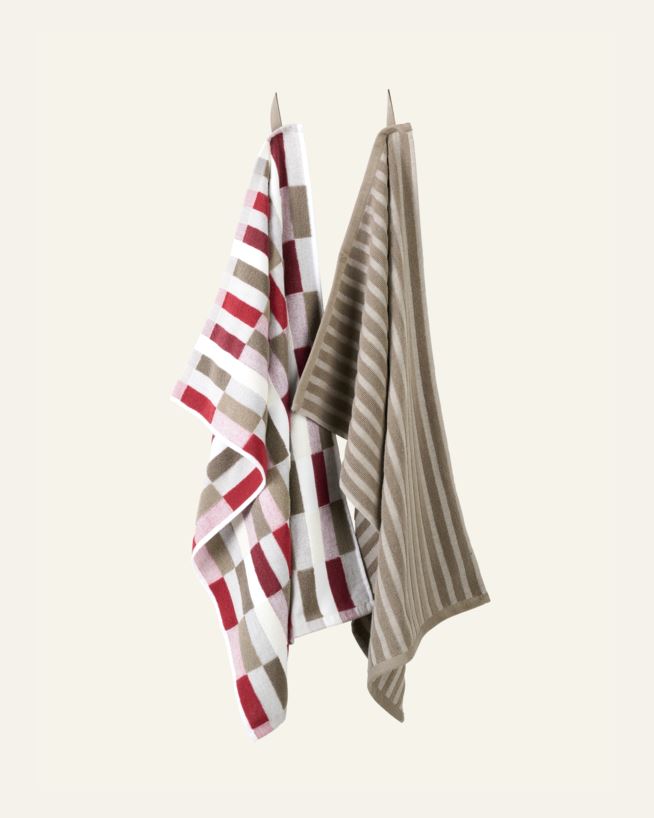 Kökshandduk röd - 45x70 cm röd - 1