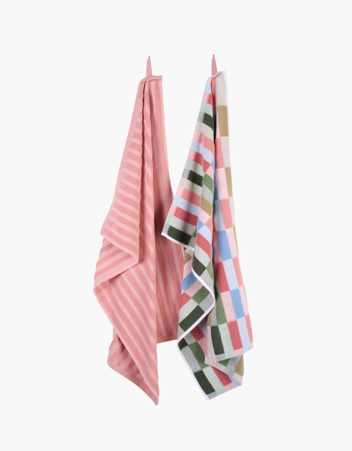 Kökshandduk rosa - 45x70 cm rosa - 1