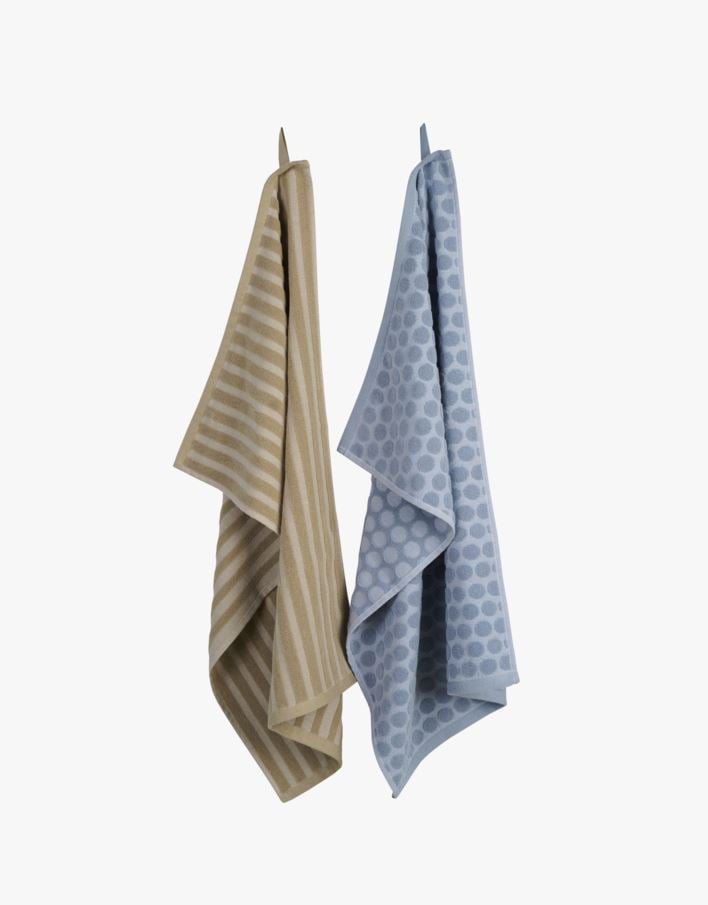 2-pack kökshandduk blå - 45x70 cm blå - 1