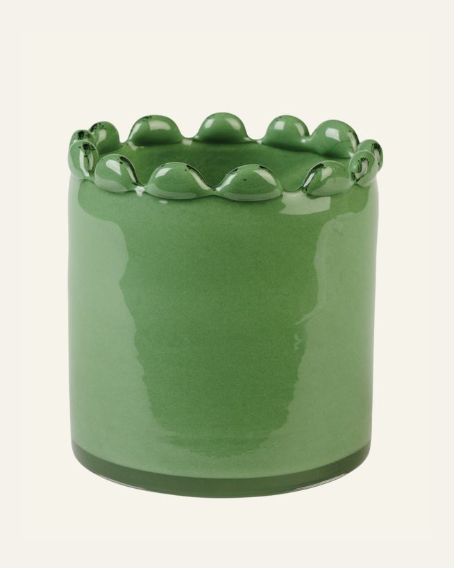 Värmeljushållare grön - 10,5x10,5x10,5 cm grön - 1
