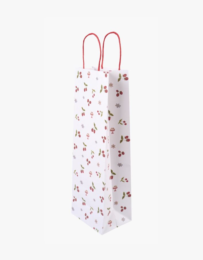 Flaskpåse 3st multi/röd - 12x36x10 cm multi/röd - 1