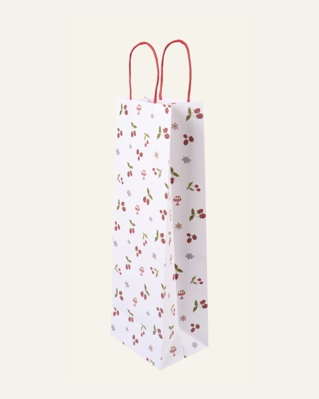 Flaskpåse 3st multi/röd - 12x36x10 cm multi/röd - 1