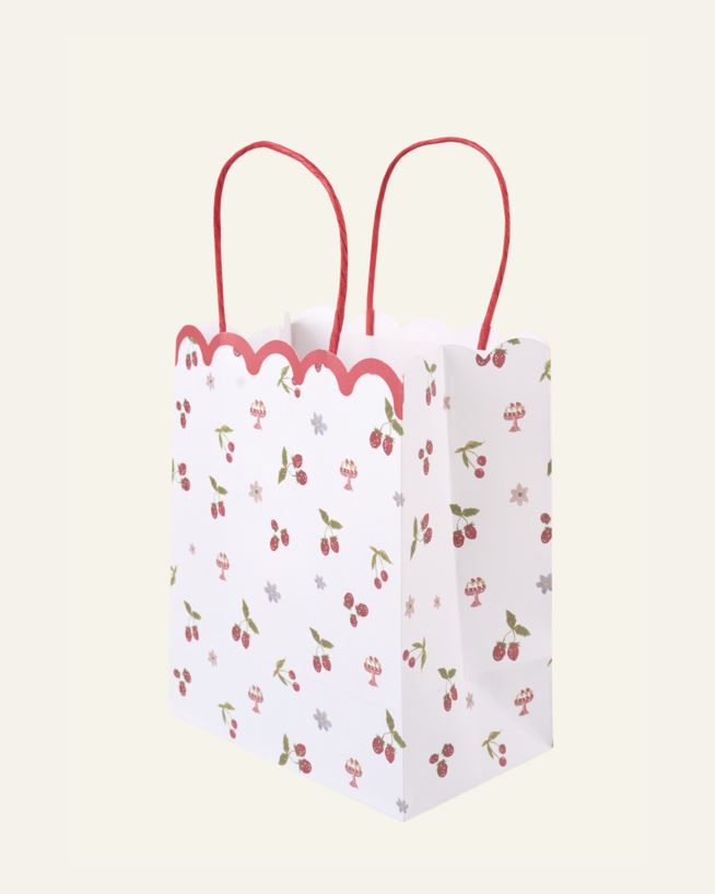 Presentpåse 3st multi/röd - 17x20x10 cm multi/röd - 1