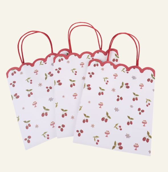 Presentpåse 3st multi/röd - 3