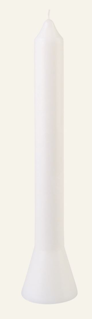 Premium stearin kronljus vit