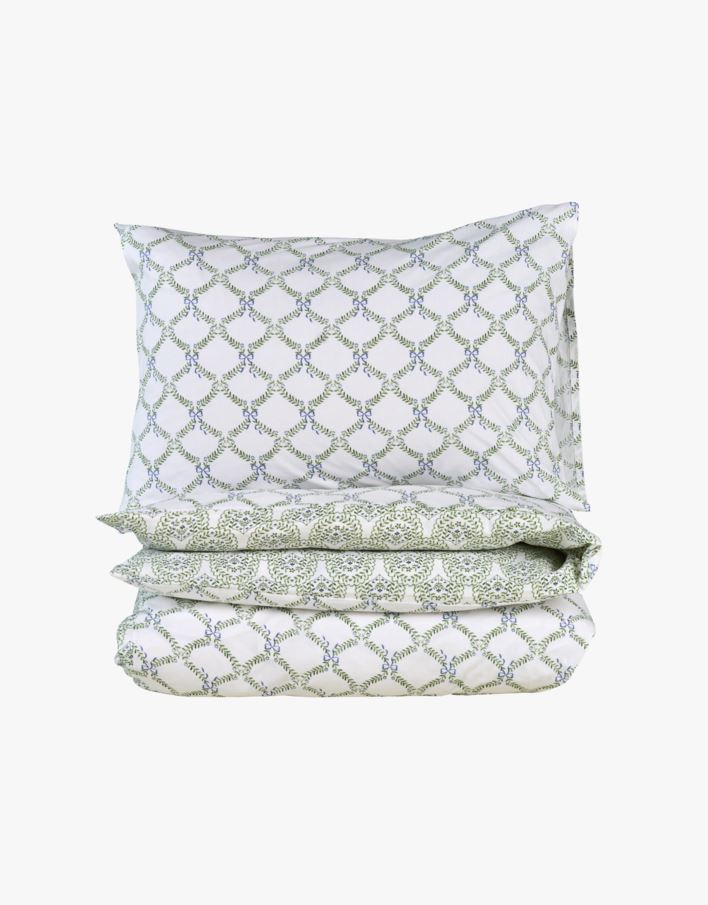 Påslakanset  multi/grön - 230x220+50x60 cm multi/grön - 1