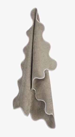 Scallop handduk beige