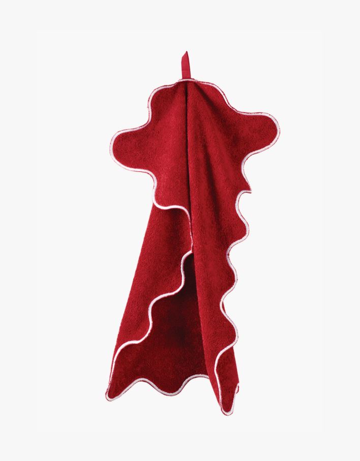 Handduk röd - 40x60 cm röd - 1