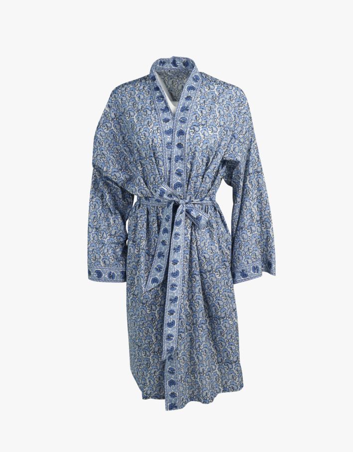 Kimono blå - one size blå - 1