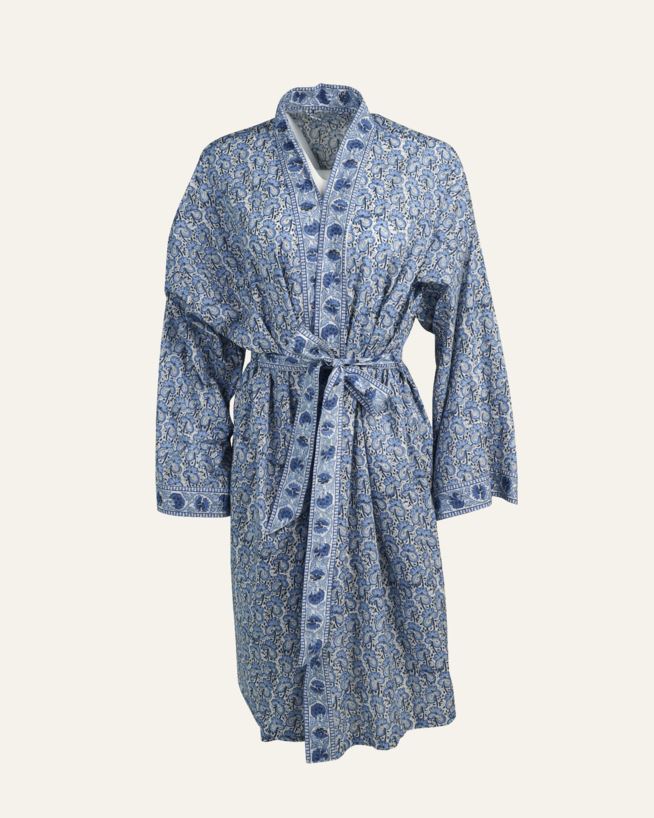 Kimono blå - one size blå - 1