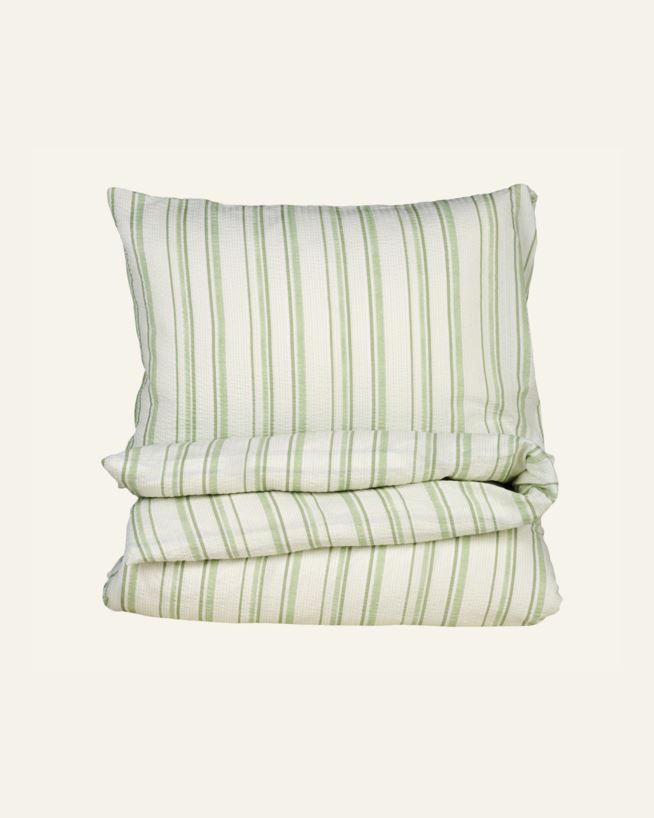 Påslakanset i bäckebölja grön - 150x210 cm/50x60 cm grön - 1