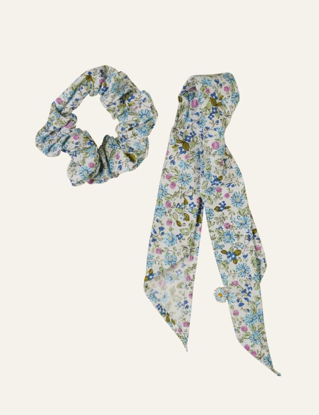 Hårsnodd multi/blå - 2