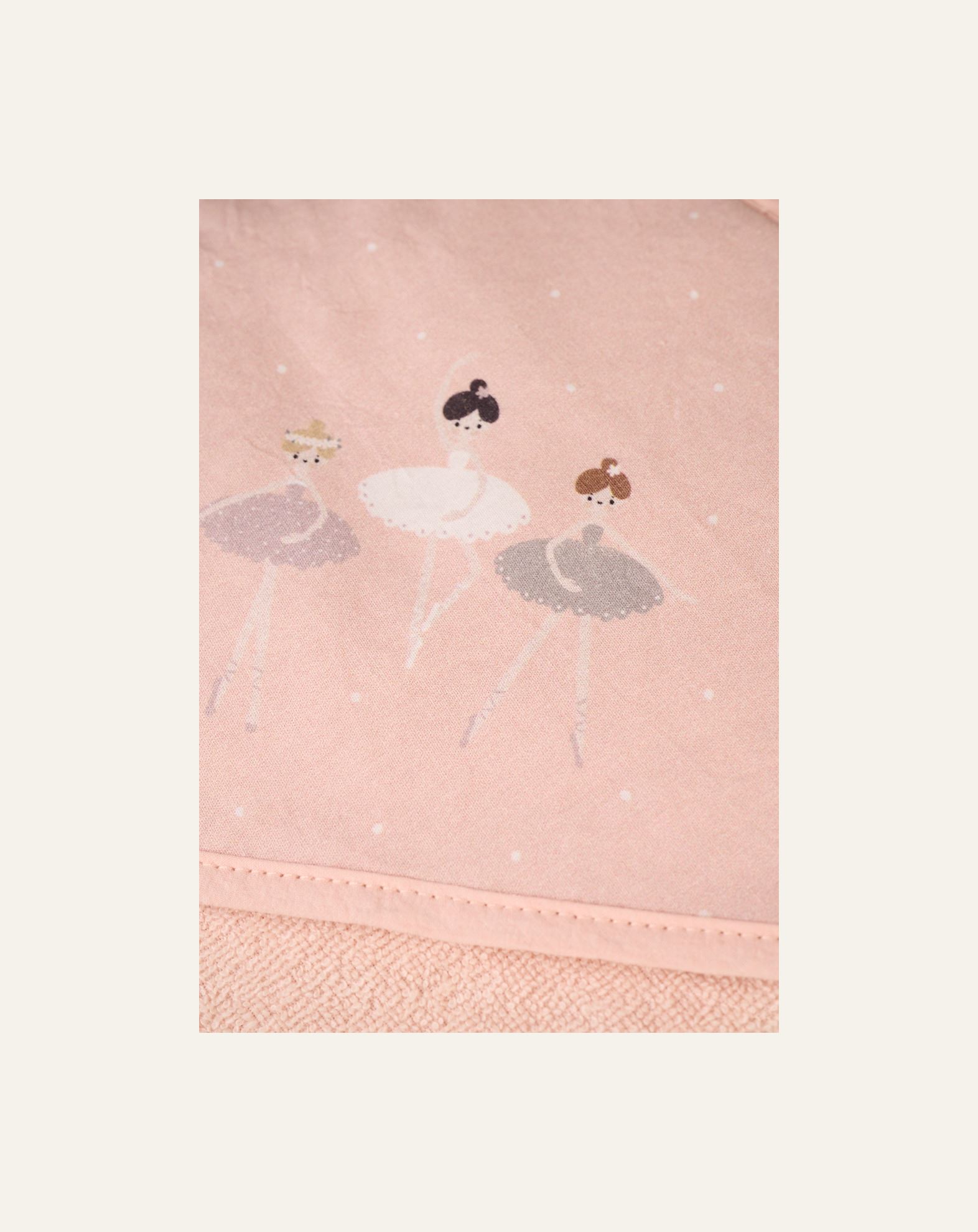 Badhandduk med huva rosa - 2
